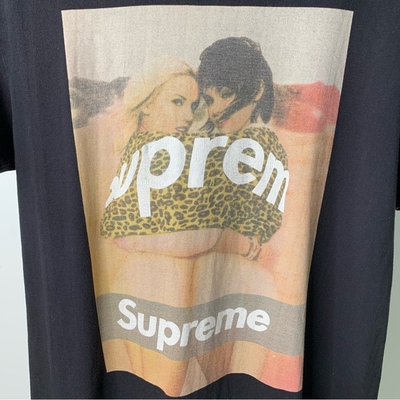 Supreme Black Graphic Short Sleeve Tee - Picture 5 of 14